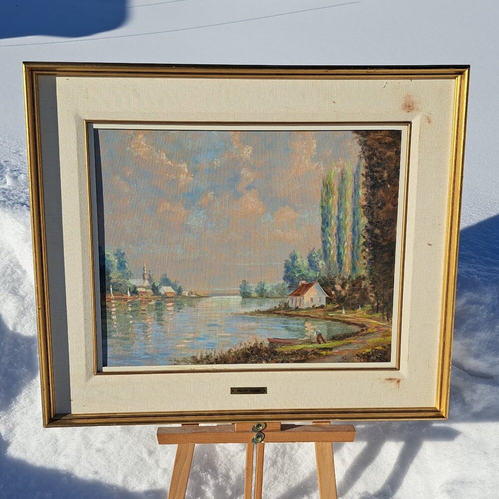 Painting Fin Du Journee Sur Le Richelieu By Phillipe Richard